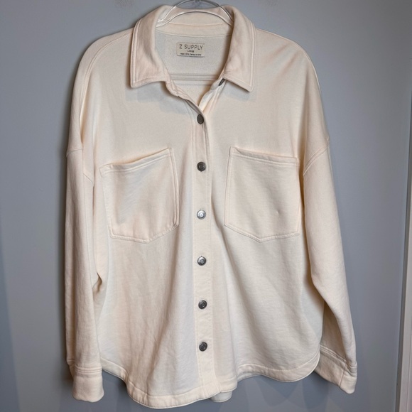 Z Supply All Day Knit Button Down Size L - Picture 2 of 8